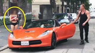 😱 See what She did when She saw he has a Chevrolet Corvette 🤑
