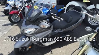 2016 Suzuki Burgman 650 ABS Executive Scooter Review