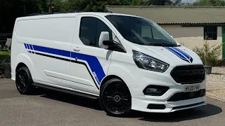 2020 Ford Transit Custom Limited LWB with 42,350 Miles for sale at LJW Cars in Reading. £23,895+VAT