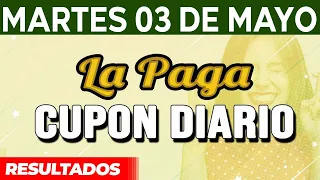 Resultado del sorteo Cupón Diario del Martes 3 de Mayo del 2022.