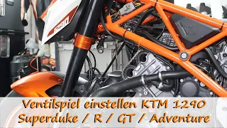 Ventilspiel einstellen an der KTM 1290 Superduke R / GT / Adventure / Tutorial / Schrauber Vlog