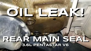 Rear Main Seal Failure - 3.6L Pentastar V6 Motor Oil Leak - Jeep JK Wrangler