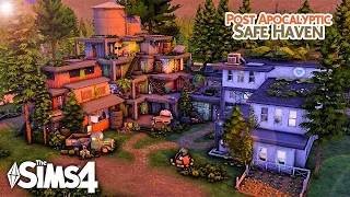 Post Apocalyptic Base🏚️with Hospital, School & Greenhouse🌿Speedbuild & voiceover (No CC)