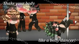 "Shake your body like a belly dancer" Meme Midoriya ( Bakudeku ) minddle school | bnha gacha Club |