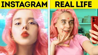 INSTAGRAM VS. REAL LIFE || Funny Situations You Can Relate To
