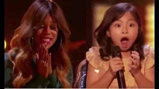 Celine Tam: Wonder-child Singer Gets Laverne Cox's GOLDEN BUZZER | America's Got Talent