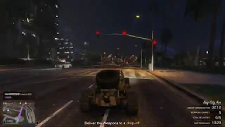 Grand Theft Auto V- Bunker cargo sell mission using Dune Buggy in full public lobby