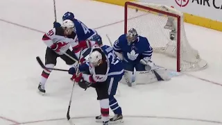 Maple Leafs' lead lasts 34 seconds before Devils respond