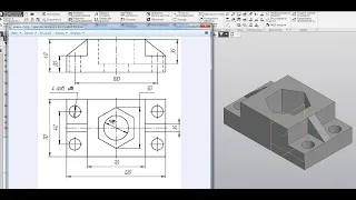 Видеоурок 017. Создание 3D модели в КОМПАСЕ-3D V18.1.