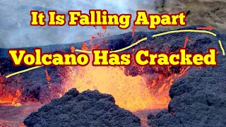 Volcano Has Cracked By Temperature Difference In Meradalir Fagradalsfjall Geldingadalir Volcano