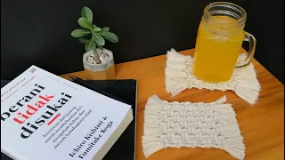 DIY Macrame Coaster Tutorial | How To Make Macrame Coaster