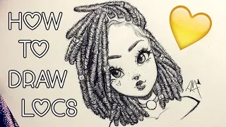 How to Draw Locs 💛| with Christina Lorre'