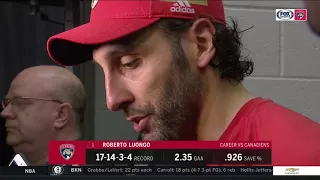 Roberto Luongo -- Florida Panthers at Montreal Canadiens 03/19/18