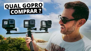 COMPARATIVO entre as GOPRO HERO 7 vs 8 vs 9