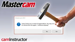 Fixing the Solid Regeneration Error that will DESTROY your file! - No Hammer Needed!!