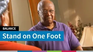 Stand on One Foot Balance Exercise for Older Adults