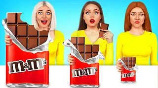 Small Vs Medium Vs Big Chocolate Food Challenge | Giant VS Tiny Chocolate by RATATA POWER