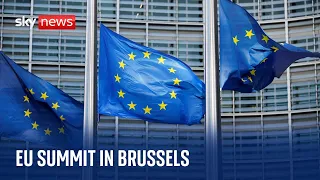 Leaders arrive in Brussels for the EU Summit focused on economic and social issues