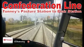 Confederation Line - OC Transpo 2017 Alstom Citadis Spirit (Tunney's Pasture to Blair) [Front View]