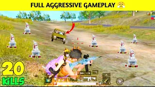 Full Aggressive Gameplay 😤 | 20 Kills Solo Vs Squad Gameplay | Pubg Mobile Lite Gameplay