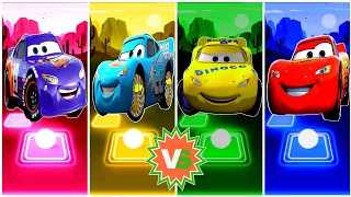 McQueen Red Car 🆚 McQueen Yellow Car 🆚 McQueen Blue Car 🆚 McQueen Purple Car🎶 Who is Best?