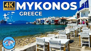 Mykonos, Greece Walking Tour - 4K 60fps with Captions