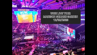 WWE LIVE TOUR MADISON SQUARE GARDEN, NEW YORK, Entrance only and end of the show ! 12/26/2023