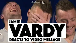 Jamie Vardy's hilarious reaction to a surprise video message | Astro Supersport