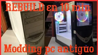 ✅REBUILD en 10 min✅ Modding casero pc antiguo (Gabinete viejo)