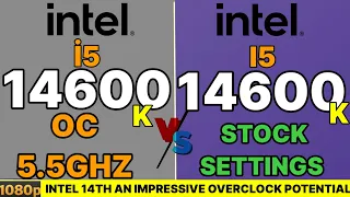 I5 14600K OC  VS I7 14700K VS I5 13600K VS I7 13700K VS 14600K an impressive OC potential