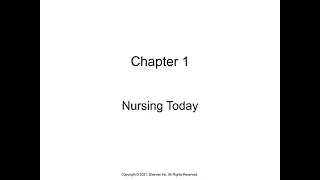 NUR100 Chapter 1Nursing Today