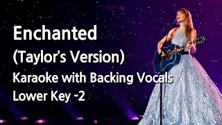Enchanted (Taylor's Version) (Lower Key -2) Karaoke with Backing Vocals