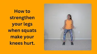 Squat Alternative for Knee Pain - The Wall Sit