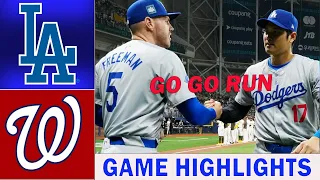 LA Dogers vs. Nationals Game Highlights  April 17, 2024 | MLB Season 2024p12