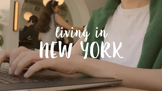 Living Alone in New York / Work Hard Play Hard, Home Cooking, DIY Sewing A Pouch, Vlog