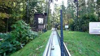 Sommerrodelbahn Fichtenflitzer Panorama park onride 25 oktober 2009