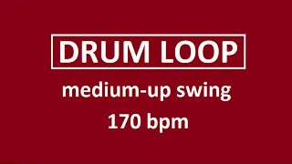 Simple medium up swing 170 BPM drum loop