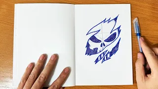 How to draw a skull || Step by step drawing of a skull || Easy drawing for beginners