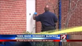 Teen bank robbery suspect in juvenile court