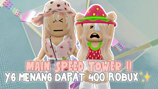 LOMBA DI SPEED TOWER!✨ YG MENANG DAPAT 400 ROBUX ?!! 😳😻 | ROBLOX INDONESIA 🇮🇩 |