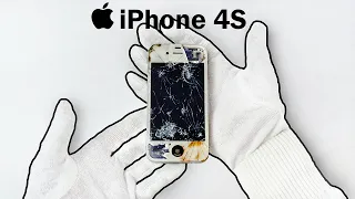 I Restored a $3.97 Broken iPhone 4S - Phone Restoration (4K ASMR)