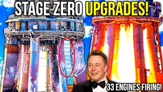 SPACEX New 33 Engine Test Firing & Stage ZERO Upgrades! Elon Musk