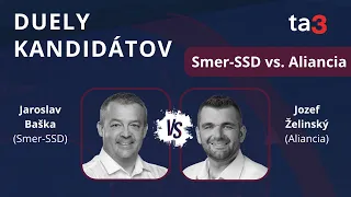 DUELY KANDIDÁTOV: Jaroslav Baška (Smer-SSD) vs Jozef Želinský (Aliancia)