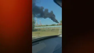 Сильный пожар произошёл в Нижегородской области на предприятии «Сибур-Нефтехим» - крупнейшем в рф