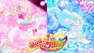 [1080p] Cure Yell & Cure Ange Transformation (HUGtto! Precure)