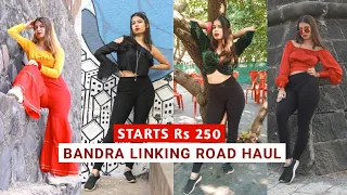 *Linking Road Bandra* Shopping Try On Haul Latest | Starts  ₹ 250/- | Mumbai Street Shopping Market