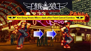 Kim Dong Hwan: Microdash After Feint Cancel Combos - Garou: Mark of the Wolves