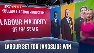 General Election: Labour set for historic landslide win - YouGov poll