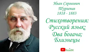 Стихотворения: Русский язык, Два богача, Близнецы (И.С. Тургенев) /слушать смотреть аудиокнига/