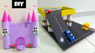 BRINQUEDOS CRIATIVOS DE PAPELÃO - FAÇA VOCÊ MESMO - RECICLAGEM - DIY PARA CRIANÇAS